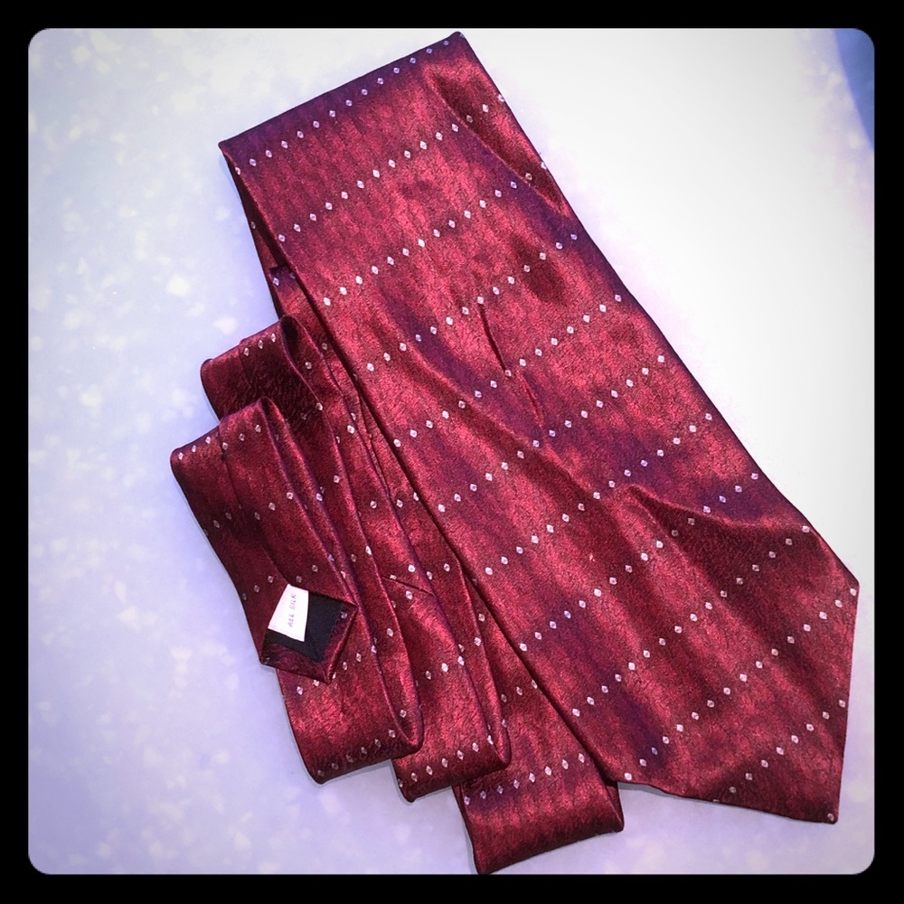 “Pierre Cardin” Wine / Maroon Men’s Tie